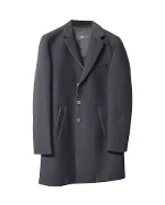 Black Polyester Hugo Boss Coat