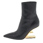 Black Leather Fendi Boots