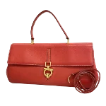 Red Leather Salvatore Ferragamo Handbag