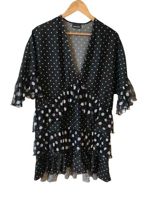 Black Silk Ermanno Scervino Dress