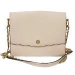 Beige Leather Tory Burch Shoulder Bag