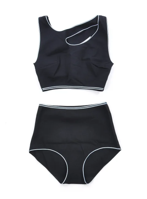 Black Silicone Wolford Swimwear
