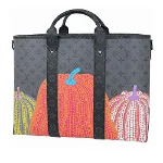 Grey Canvas Louis Vuitton Weekend Bag