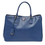 Navy Leather Prada Tote