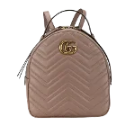 Beige Leather Gucci Backpack