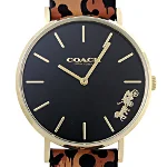 Black Stainless Steel Coach Watch