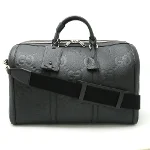 Black Leather Gucci Travel Bag