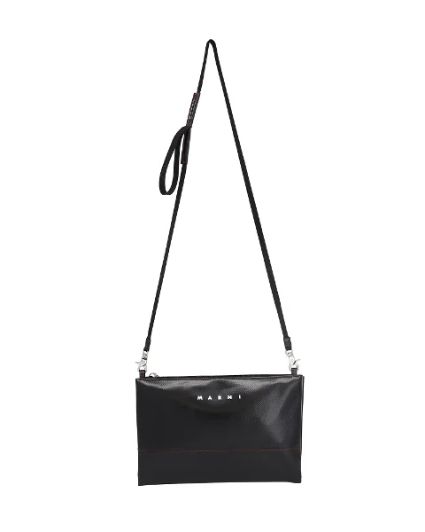 Black Plastic Marni Crossbody Bag