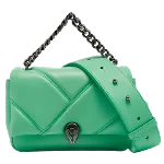 Green Leather Bvlgari Crossbody Bag