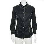 Black Cotton Versace Jeans Couture Shirt