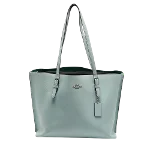 Green Leather Coach Tote