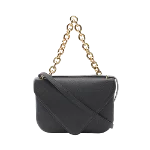 Black Leather Bottega Veneta Handbag