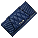 Blue Leather Miu Miu Wallet