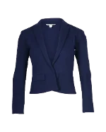 Navy Fabric Diane Von Furstenberg Blazer