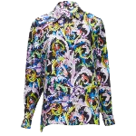 Multicolor Silk Versace Shirt