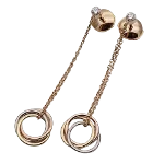 Gold Rose Gold Cartier Earrings