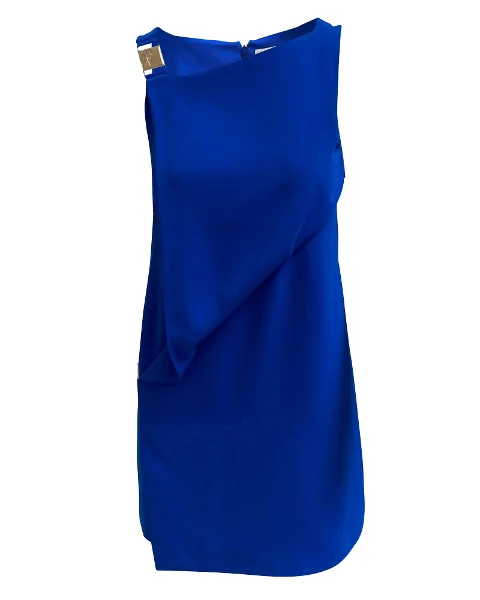 Blue Polyester Versace Dress