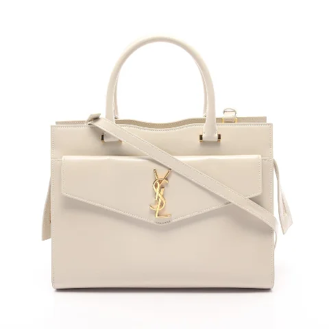 White Leather Saint Laurent Handbag