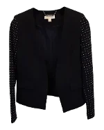 Black Polyester Micheal Kors Blazer