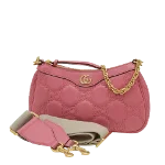 Pink Leather Gucci Shoulder Bag