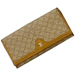 Beige Leather Celine Wallet