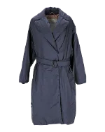 Blue Polyester Max Mara Coat