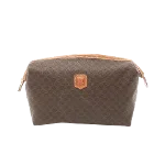 Brown Canvas Celine Clutch