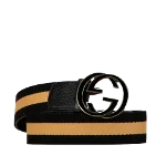 Black Leather Gucci Belt