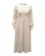 White Fabric Ganni Dress