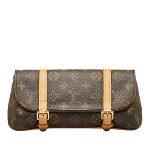 Brown Canvas Louis Vuitton Pochette Marelle