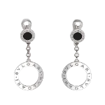 Silver White Gold Bvlgari Earrings