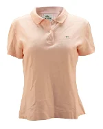 Pink Cotton Lacoste Tops