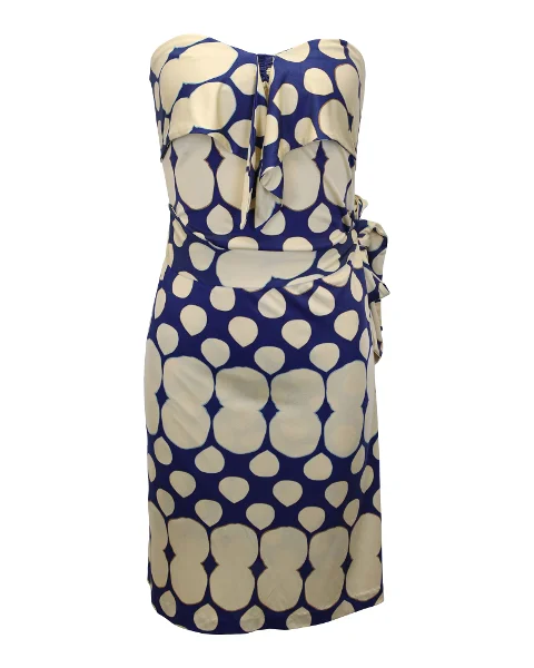 Blue Silk Diane Von Furstenberg Dress