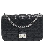 Black Leather Dior Crossbody Bag