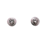 Silver White Gold Cartier Earrings