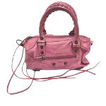 Pink Leather Balenciaga Handbag