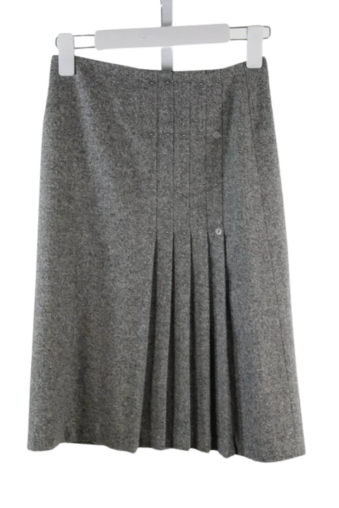 Grey Wool Barbara Bui Skirt