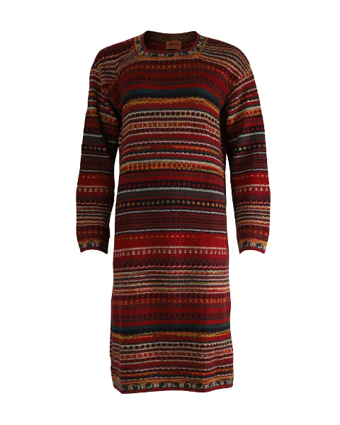 Burgundy Wool Missoni Dress