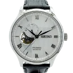 White Leather Seiko Watch