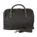 Black Canvas Gucci Travel Bag