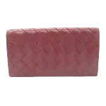 Red Leather Bottega Veneta Wallet