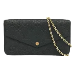 Black Canvas Louis Vuitton Pochette Felicie