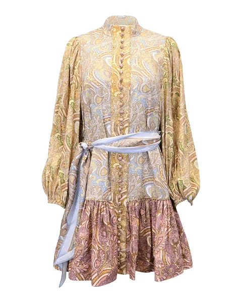 Multicolor Silk Zimmermann Dress