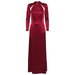 Burgundy Satin Alice + Olivia Dress