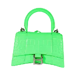 Green Leather Balenciaga Hourglass