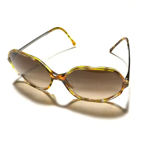 Gold Plastic Chanel Sunglasses