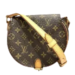 Brown Canvas Louis Vuitton Sac Tambourine