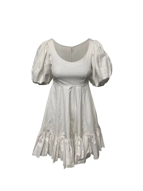 White Cotton Alexander McQueen Dress