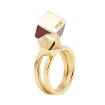 Gold Fabric Fendi Ring