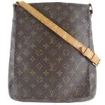 Brown Canvas Louis Vuitton Musette Salsa